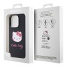 Hello Kitty для iPhone 15 Pro Max чехол Liquid silicone Sketch Kitty Head Hard Black/Pink
