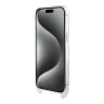 Karl Lagerfeld для iPhone 15 Pro чехол Crossbody PC/TPU NFT Choupette + Big Strap Hard Transparent