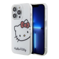 Hello Kitty для iPhone 15 Pro Max чехол PC/TPU Kitty Head Hard White