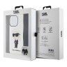 Karl Lagerfeld для iPhone 15 Pro чехол Crossbody PC/TPU NFT Karl Ikonik + Big Strap Hard Transparent