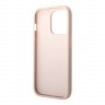 Чехол Guess 4G Big metal logo Hard для iPhone 14 Pro, розовый
