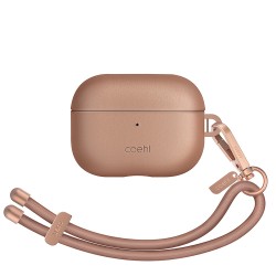 Uniq для Airpods Pro 2 чехол COEHL Haven with handstrap Dusty Nude