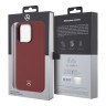 Чехол Mercedes Liquid Silicone Hard для iPhone 14 Pro, красный