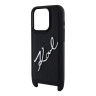 Karl Lagerfeld для iPhone 15 Pro чехол Crossbody PU Saffiano Autograph Hard Black
