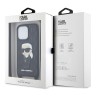 Чехол Lagerfeld Crossbody PU Monogram NFT Karl Ikonik with Strap Hard для iPhone 13 Pro, черный