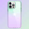 Чехол Elago AURORA Gradient для iPhone 14 Pro, зеленый/фиолетовый