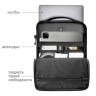 Tomtoc Laptop сумка DefenderACE-A04 Laptop Shoulder Bag 16" Black
