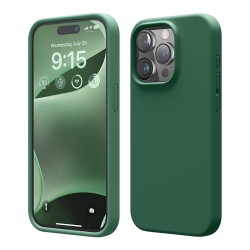 Elago для iPhone 15 Pro чехол Soft silicone (Liquid) Alpine Green