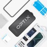 Uniq стекло для iPhone 15 Pro Max OPTIX Vision care (anti-blue) Clear/Black (+installer)