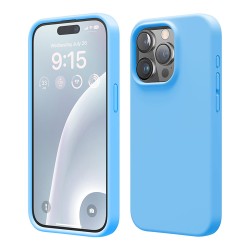 Elago для iPhone 15 Pro чехол Soft silicone (Liquid) Ocean Blue