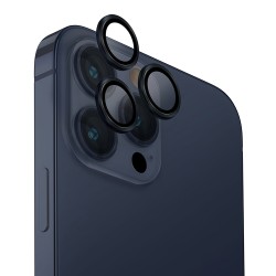 Uniq стекло для iPhone 15 Pro OPTIX Camera Lens protector Aluminium Dark Blue
