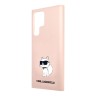 Karl Lagerfeld для Galaxy S24 Ultra чехол Liquid silicone NFT Choupette Hard Pink