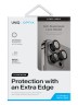 Uniq стекло для iPhone 15 Pro OPTIX Camera Lens protector Aluminium Grey