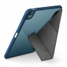 Чехол Uniq Moven для iPad Air 10.9 (2022/20) с отсеком для стилуса, синий/прозрачный