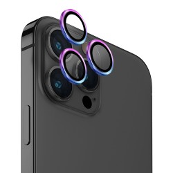 Uniq стекло для iPhone 15 Pro OPTIX Camera Lens protector Aluminium Iridescent