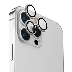 Uniq стекло для iPhone 15 Pro OPTIX Camera Lens protector Aluminium Silver