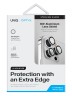 Uniq стекло для iPhone 15 Pro OPTIX Camera Lens protector Aluminium Silver