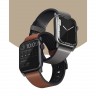 Кожаный ремешок Uniq Straden Waterproof для Apple Watch All 42-44-45-49 мм, серый