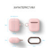 Чехол Elago Slim Silicone Hang case для AirPods 1/2, розовый