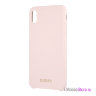 Чехол Guess Silicone для iPhone XS Max, Light Pink