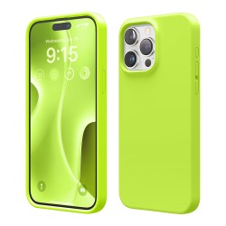 Elago для iPhone 15 Pro Max чехол Soft silicone (Liquid) Lime Green