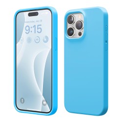 Elago для iPhone 15 Pro Max чехол Soft silicone (Liquid) Ocean Blue