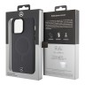 Mercedes для iPhone 15 Pro Max чехол Leather Plain Smooth with Ring Hard Black (MagSafe)