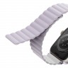 Ремешок Uniq Revix reversible Magnetic для Apple Watch 42-44-45-49 mm, фиолетовый/белый