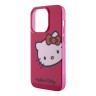 Hello Kitty для iPhone 15 Pro чехол PC/TPU Kitty Head Hard Pink