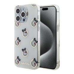 Hello Kitty для iPhone 15 Pro чехол PC/TPU Kitty in Bubbles Hard White