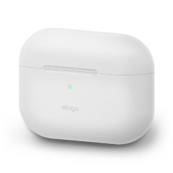 Чехол Elago Silicone case для AirPods Pro, полупрозрачный матовый/белый