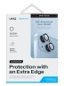Uniq стекло для iPhone 15/15 Plus OPTIX Camera Lens protector Aluminium Mist Blue, 2 шт.