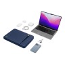 Tomtoc для ноутбуков 15" MacBook Pro/Air чехол-папка Defender-A13 Laptop Sleeve Navy Blue