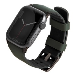Ремешок Uniq Linus Airosoft silicone для Apple Watch All 42-44-45-49 мм, темно-зеленый