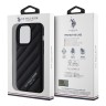 U.S. Polo для iPhone 15 Pro чехол PU Quilted with Classic logo Hard Black