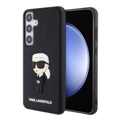 Karl Lagerfeld для Galaxy S24+ чехол 3D Rubber NFT Karl Ikonik Hard Black