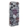 Hello Kitty для iPhone 15 Pro Max чехол PC/TPU Graffiti Tags Hard White
