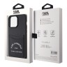 Karl Lagerfeld для iPhone 14 Pro чехол Cardslot PU Saffiano RSG 3D rubber logo Hard Black