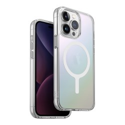Uniq для iPhone 15 Pro чехол Lifepro Xtreme AF Iridescent (MagSafe), матовый-радужный