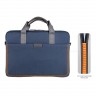 Сумка Uniq Stockholm Nylon Messenger bag для ноутбука 16", синяя