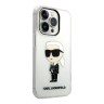 Lagerfeld для iPhone 15 Pro чехол PC/TPU NFT Karl Ikonik Hard прозрачный