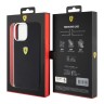 Ferrari для iPhone 15 Pro Max чехол Liquid silicone with metal logo Hard Black