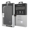 Кожаный чехол Mercedes Leather Wave III Booktype для iPhone 14 Pro, черный