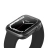Чехол Uniq Glase для Apple Watch 7 (41 mm), прозрачный +серый (2шт)