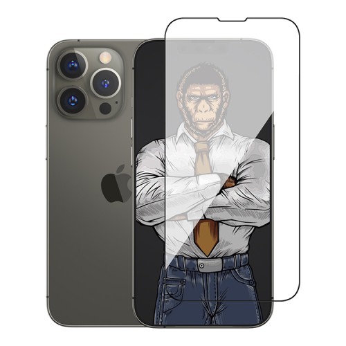 Защитное стекло BLUEO USA Corning Gorilla Full Glue Anti-Static для iPhone 13 Pro Max/14+