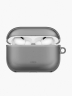 Uniq для Airpods Pro 3 чехол Glase TPU case with carabin Glossy Smoke