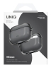 Uniq для Airpods Pro 3 чехол Glase TPU case with carabin Glossy Smoke