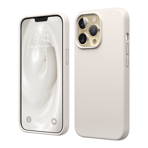 Чехол Elago Soft Silicone для iPhone 13 Pro, бежевый