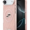 Karl Lagerfeld для iPhone Air чехол IML NFT Karl&Choup Head on logo Metal Cam Hard Pink (MagSafe)
