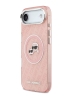 Karl Lagerfeld для iPhone Air чехол IML NFT Karl&Choup Head on logo Metal Cam Hard Pink (MagSafe)